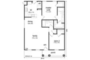 Craftsman Style House Plan - 2 Beds 2 Baths 1074 Sq/Ft Plan #84-621 