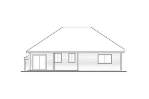 Exterior - Other Elevation for Ranch House Plan #124-879 - 3 bed, 2 bath