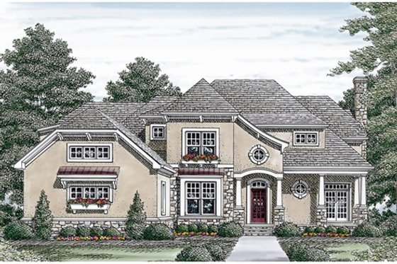 Exterior - Other Elevation for Craftsman House Plan #453-14 - 4 bed, 4.5 bath
