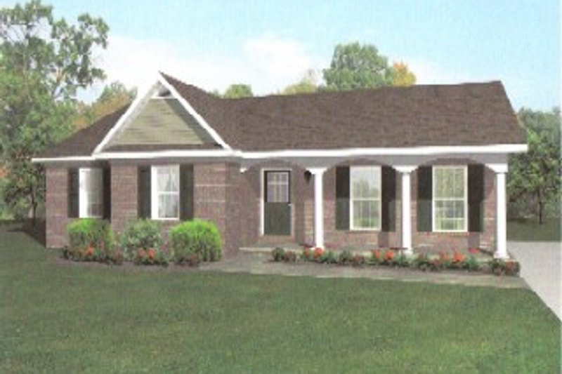 House Plan Design - European Exterior - Front Elevation Plan #14-247