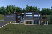 Contemporary Style House Plan - 3 Beds 3 Baths 2800 Sq/Ft Plan #1070-71 