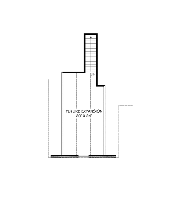 Traditional Floor Plan - Upper Floor Plan #424-301