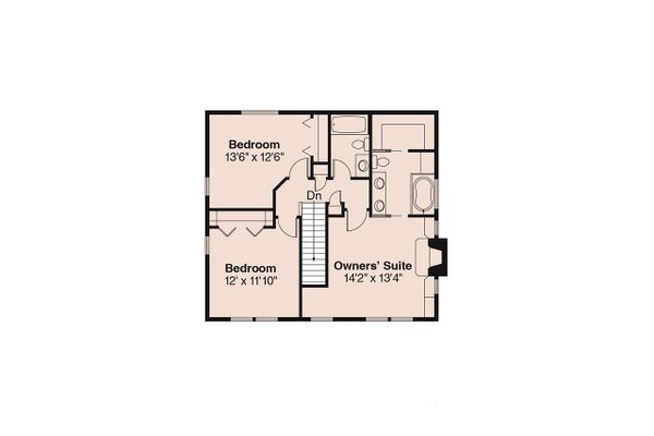 Dream House Plan - Floor Plan - Upper Floor for Traditional House Plan #124-852 - 3 bed, 2.5 bath