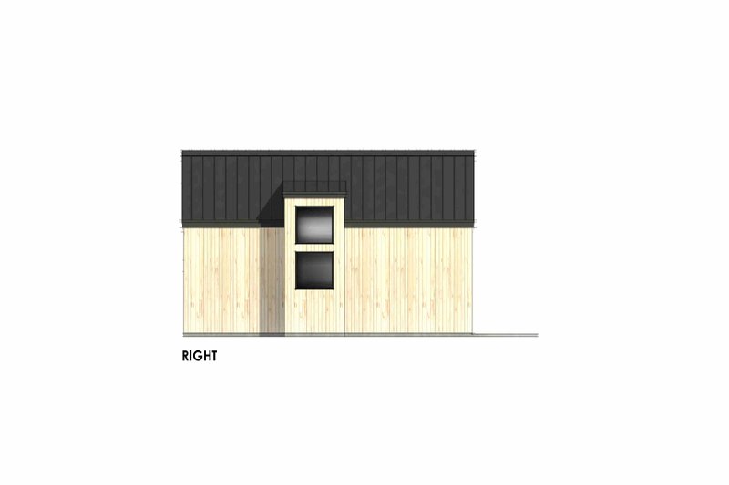 Architectural House Design - Exterior - Front Elevation 4 for Cabin House Plan #1096-198 - 1 bed, 1 bath
