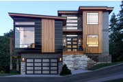 Contemporary Style House Plan - 5 Beds 5.5 Baths 5185 Sq/Ft Plan #1066-34 