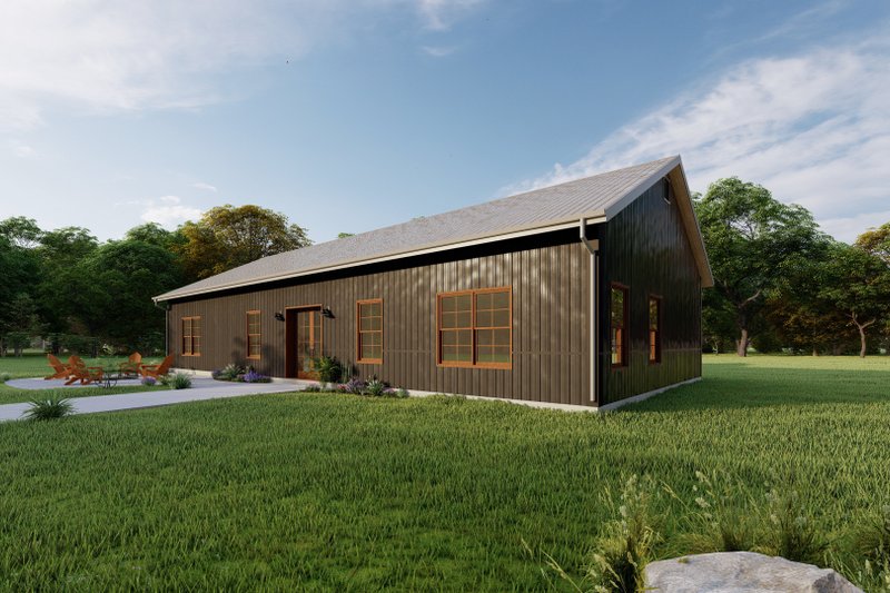 Dream House Plan - Exterior - Other Elevation 4 for Farmhouse House Plan #1092-15 - 3 bed, 2 bath