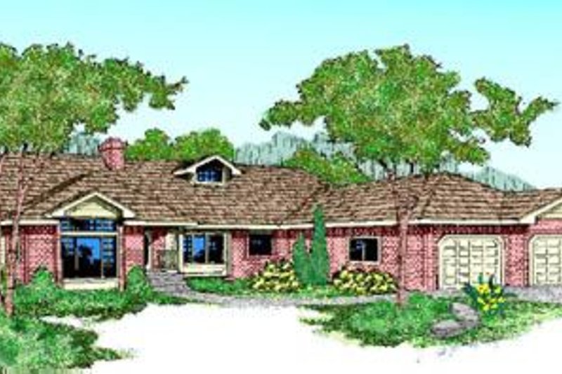 Dream House Plan - Traditional Exterior - Front Elevation Plan #60-220