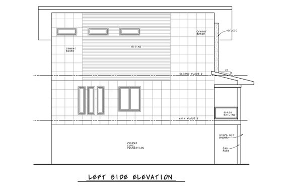 Exterior - Other Elevation 1 for Contemporary House Plan #20-2504 - 3 bed, 3.5 bath