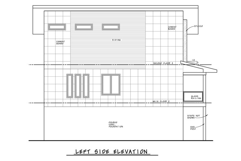 House Plan Design - Exterior - Other Elevation 1 for Contemporary House Plan #20-2504 - 3 bed, 3.5 bath