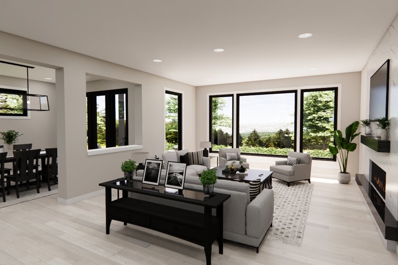 Home Plan - Interior - Family Room 1 for Modern House Plan #51-1281 - 5 bed, 3.5 bath
