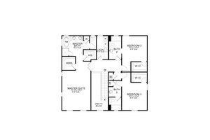 Floor Plan - Upper Floor for Traditional House Plan #1058-200 - 3 bed, 3.5 bath