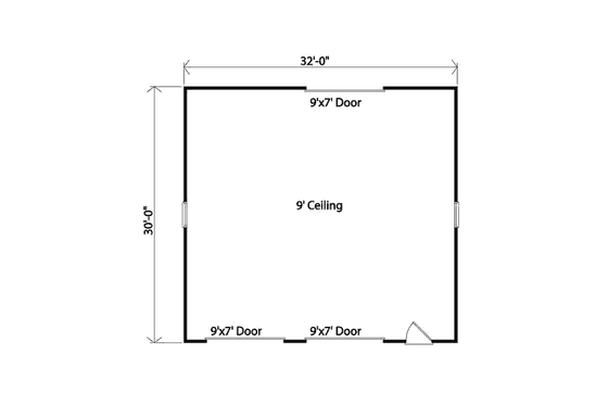 Floor Plan - Main Floor for Traditional House Plan #22-550, 0 bath