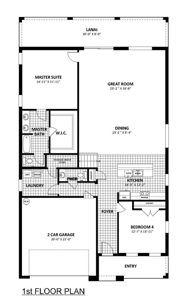 Traditional Floor Plan - Main Floor Plan #1058-262