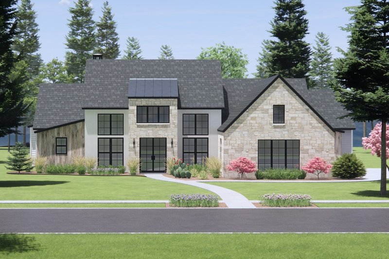 European Style House Plan - 4 Beds 4.5 Baths 3031 Sq/Ft Plan #1096-55