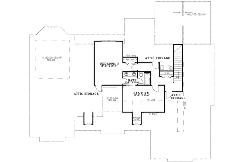 Dream House Plan - Floor Plan - Upper Floor for European House Plan #17-2165 - 3 bed, 4 bath
