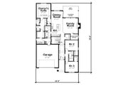 Ranch Style House Plan - 3 Beds 2 Baths 2071 Sq/Ft Plan #20-2298 