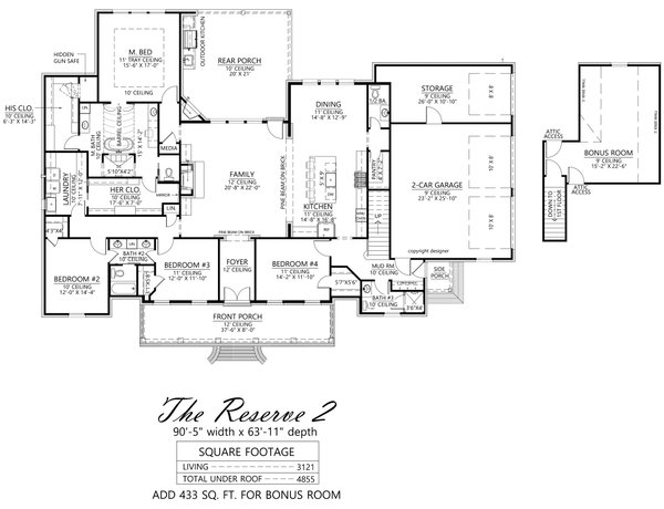 Traditional Floor Plan - Main Floor Plan #1074-91