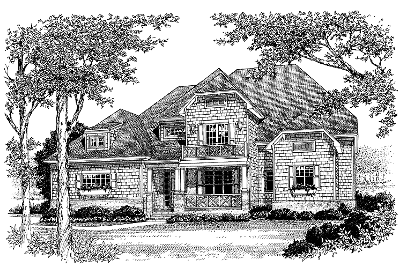 Home Plan - Exterior - Front Elevation 3 for Craftsman House Plan #453-299 - 5 bed, 4.5 bath