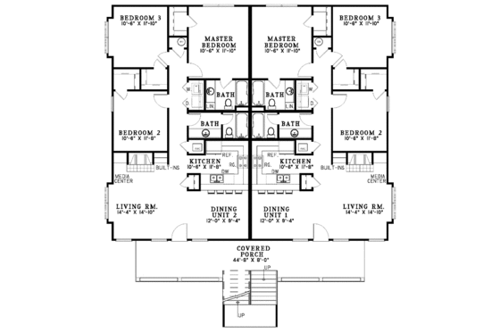 Floor Plan - Main Floor for Classical House Plan #17-3141 - 12 bed, 8 bath