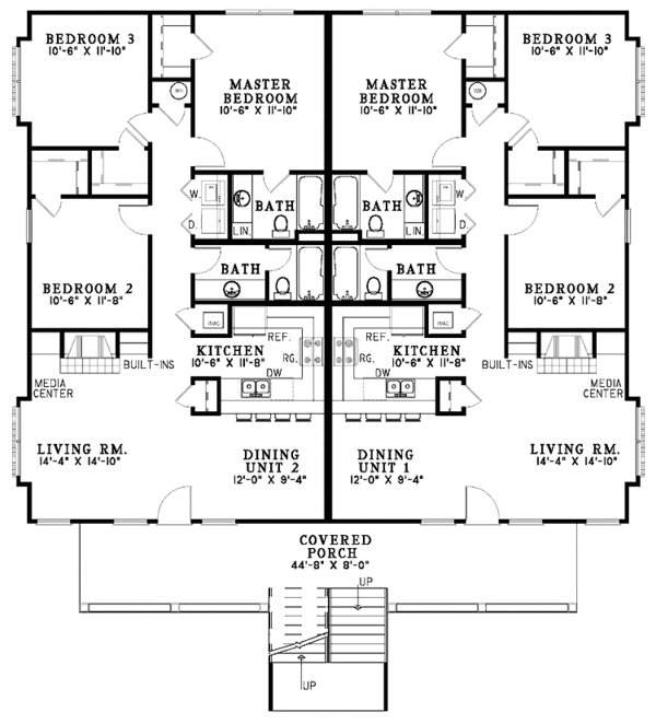 Architectural House Design - Classical Floor Plan - Main Floor Plan #17-3141