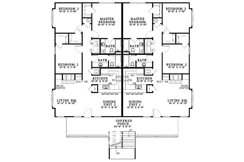 Home Plan - Floor Plan - Main Floor for Classical House Plan #17-3141 - 12 bed, 8 bath