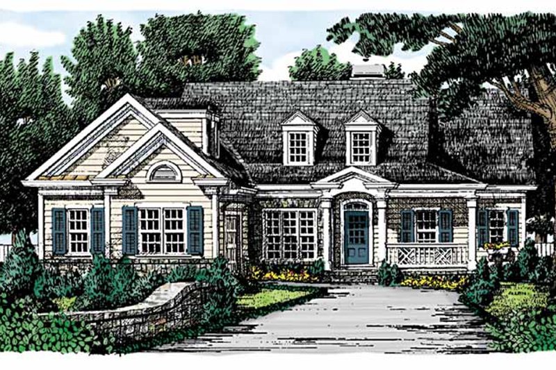 House Plan Design - Country Exterior - Front Elevation Plan #927-721