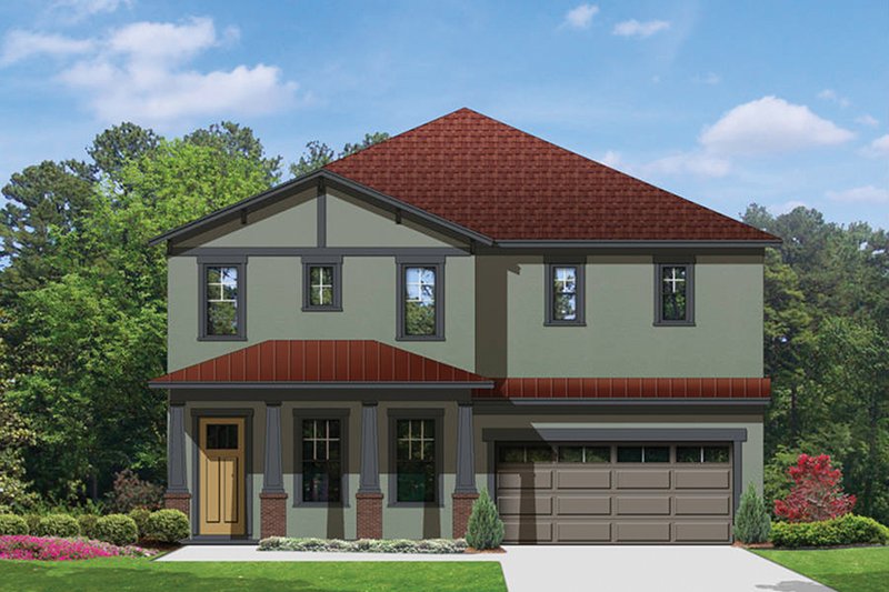 Dream House Plan - Exterior - Front Elevation 3 for Craftsman House Plan #1058-69 - 4 bed, 3 bath