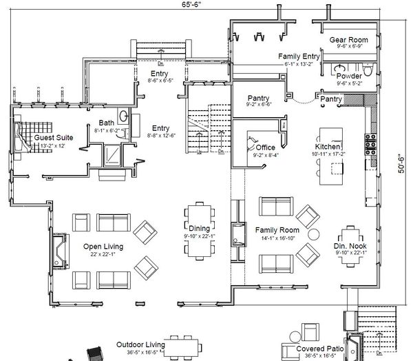 House Plan Design - Traditional Floor Plan - Main Floor Plan #451-29