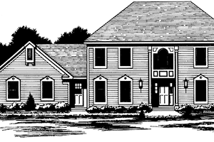 Home Plan - Colonial Exterior - Front Elevation Plan #1001-126