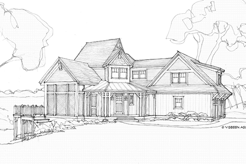 Home Plan - Craftsman Exterior - Front Elevation Plan #928-219