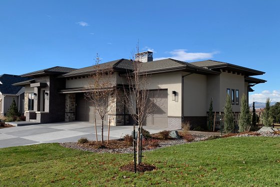 Exterior - Front Elevation 4 for Ranch House Plan #1069-6 - 2 bed, 2 bath