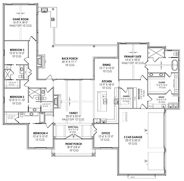 European Floor Plan - Main Floor Plan #1096-45