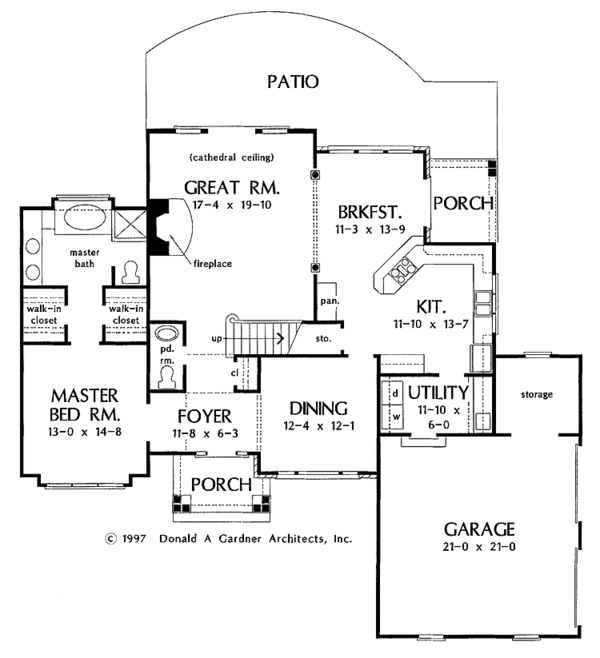 Home Plan - Traditional Floor Plan - Main Floor Plan #929-281