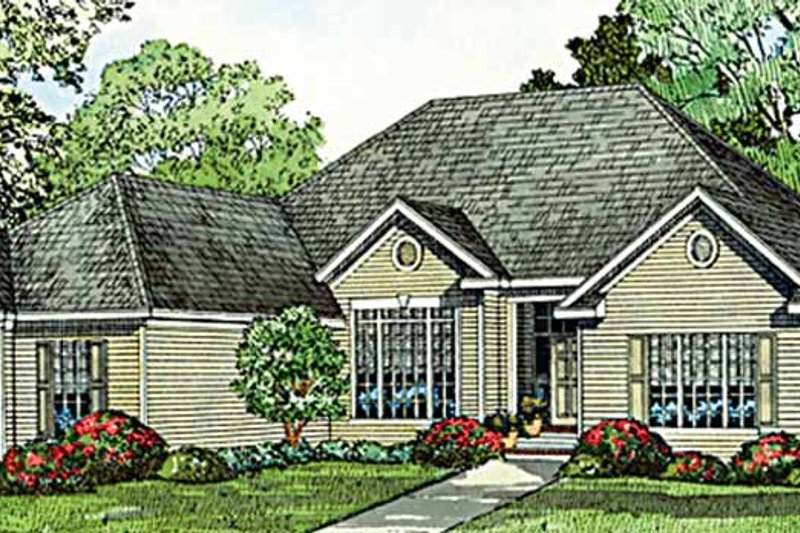Dream House Plan - European Exterior - Front Elevation Plan #17-3183