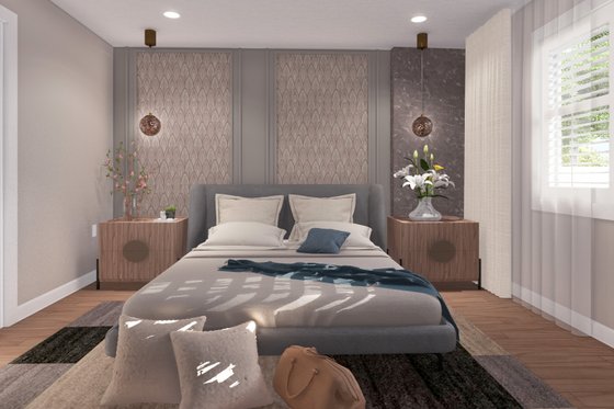 Interior - Master Bedroom for Ranch House Plan #1060-260 - 3 bed, 2 bath