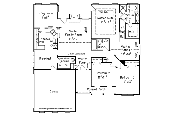 Floor Plan - Main Floor for Country House Plan #927-145 - 3 bed, 2 bath