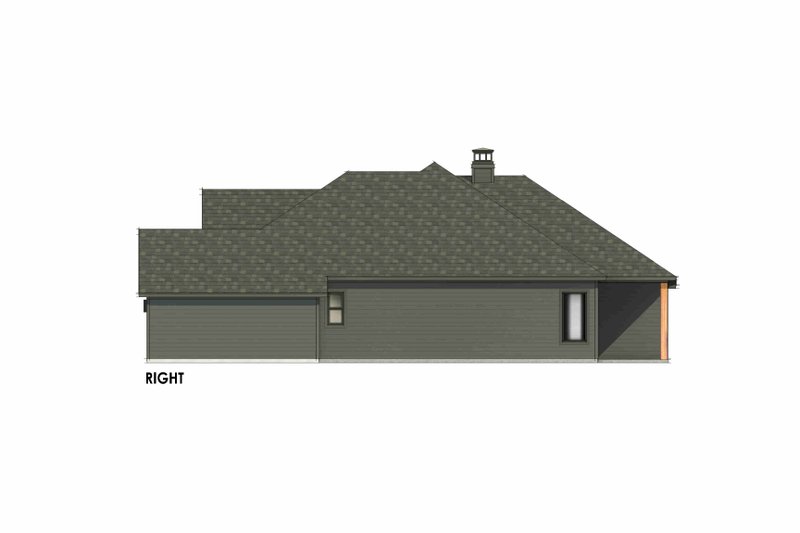 Architectural House Design - Exterior - Other Elevation 1 for Craftsman House Plan #1096-109 - 4 bed, 2 bath