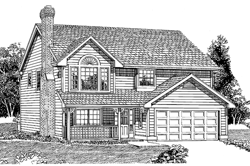 Dream House Plan - Victorian Exterior - Front Elevation Plan #47-798