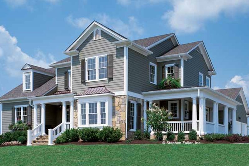Architectural House Design - Exterior - Front Elevation 6 for Country House Plan #429-258 - 4 bed, 3.5 bath