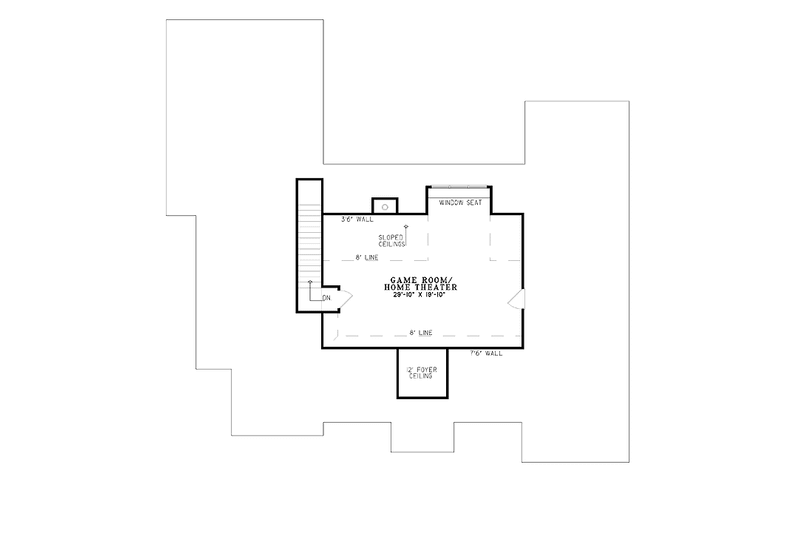 Dream House Plan - Floor Plan - Upper Floor for European House Plan #17-3018 - 4 bed, 2.5 bath