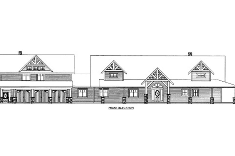 Dream House Plan - Ranch Exterior - Front Elevation Plan #117-632