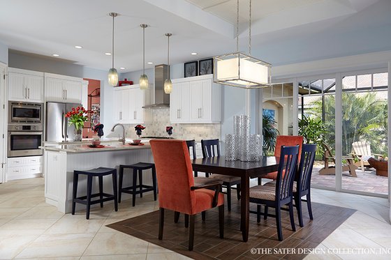 Interior - Dining Room for Mediterranean House Plan #930-457 - 3 bed, 4.5 bath