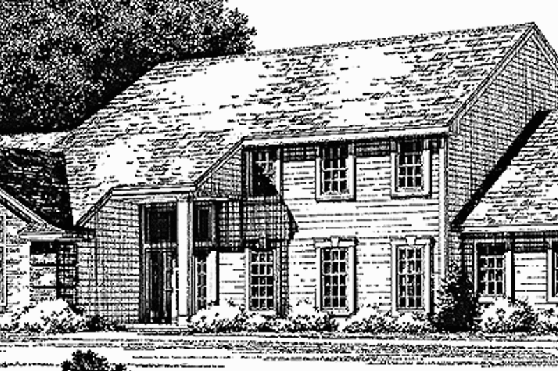 Architectural House Design - European Exterior - Front Elevation Plan #1001-110
