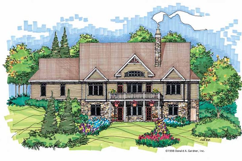 Country Style House Plan - 4 Beds 3.5 Baths 3281 Sq/Ft Plan #929-416 ...