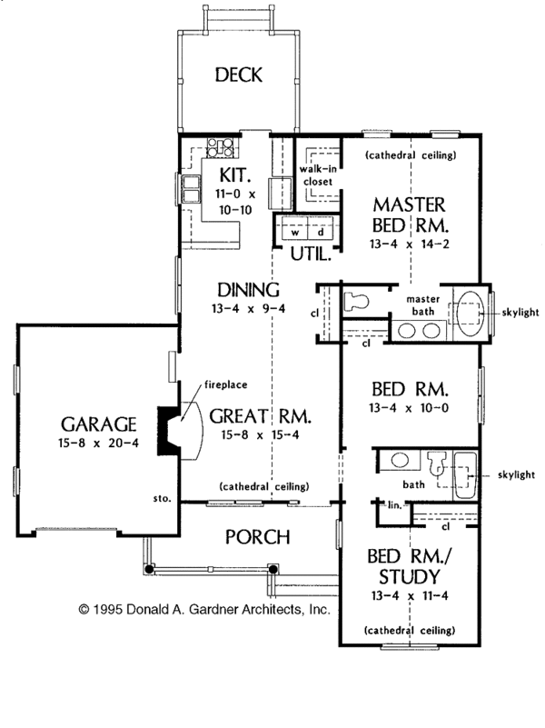 House Plan Design - Ranch Floor Plan - Main Floor Plan #929-230