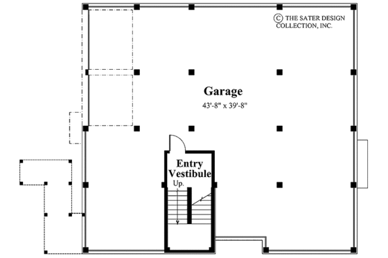 Floor Plan - Lower Floor for Traditional House Plan #930-156 - 3 bed, 2.5 bath