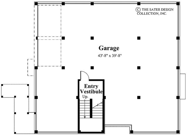 Home Plan - Traditional Floor Plan - Lower Floor Plan #930-156