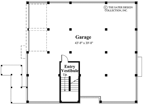 House Blueprint - Traditional Floor Plan - Lower Floor Plan #930-156