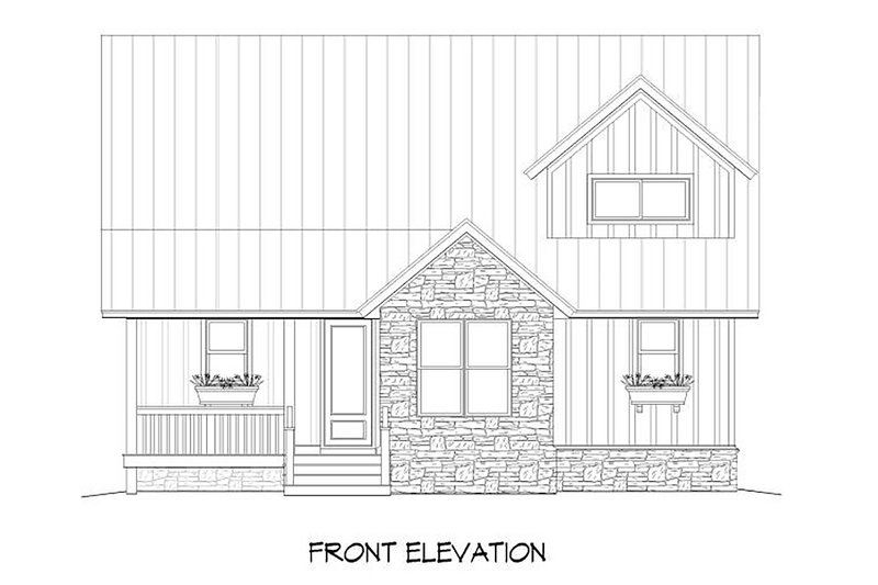 Home Plan - Exterior - Front Elevation 3 for Country House Plan #932-12 - 3 bed, 2.5 bath