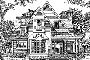 Dream House Plan - Country Exterior - Front Elevation Plan #985-14